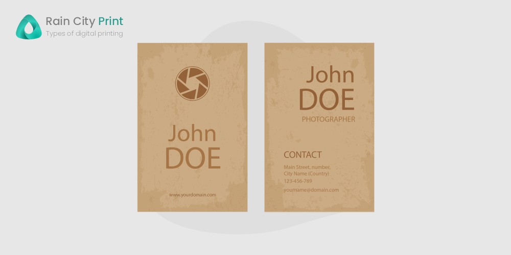 Recycled Paper Business Card Printing